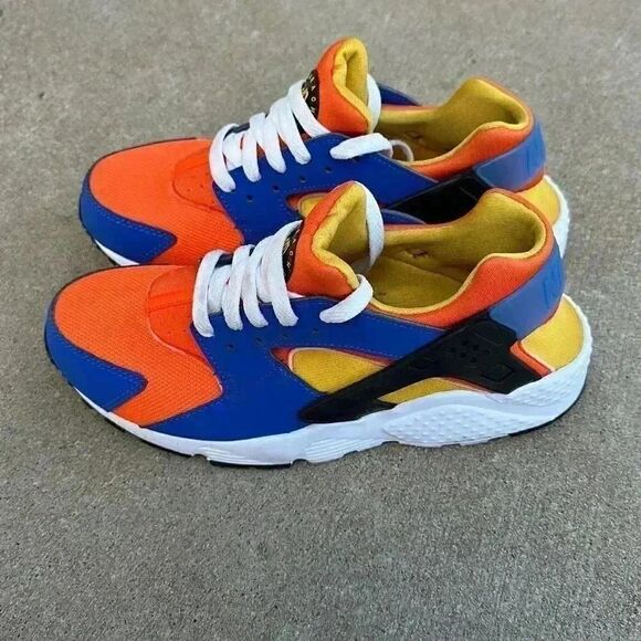 Nike Huarache Run (GS) Royal Blue Orange Size 6.5Y = Women’s 8 - Picture 5 of 12